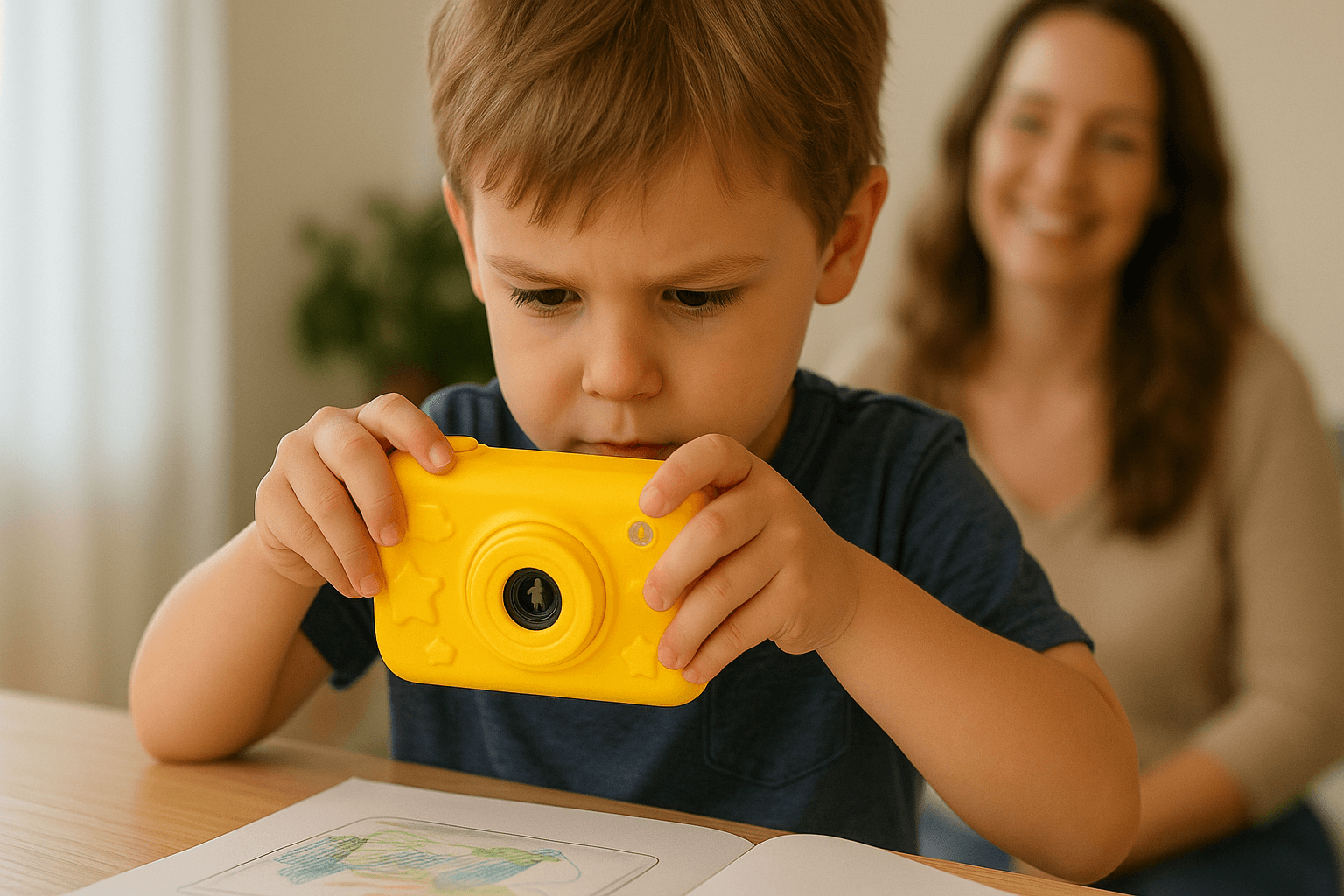 Child-friendly photo app with AI features - Jumpo camera for learning